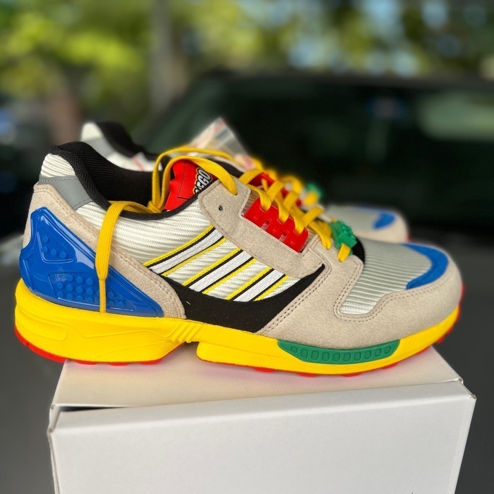 Adidas LEGO x ZX 8000 'A-ZX Series - Mixed Blocks' Size 8.5 NIB - Picture 12 of 15